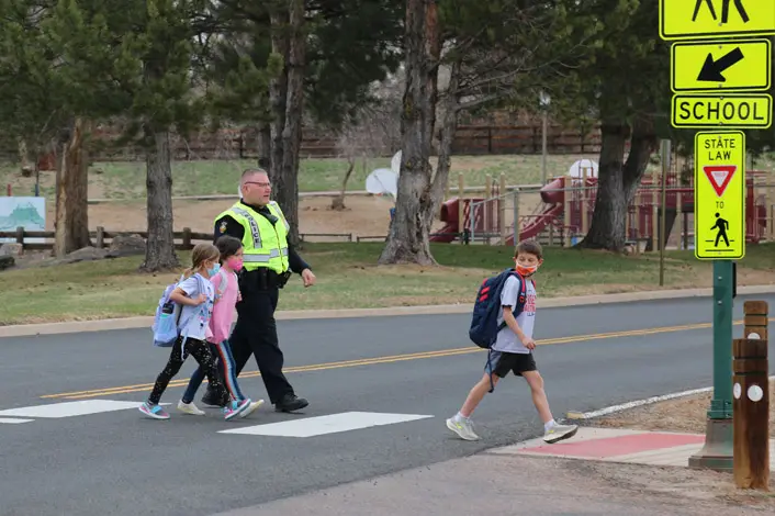 Cherry Hills Police School Crosswalk